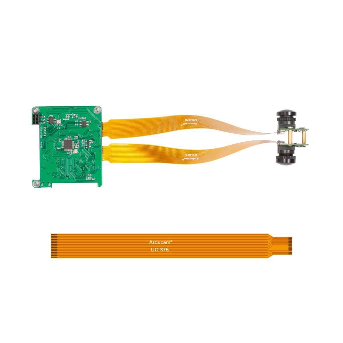 Arducam 8Mp Synchronous Stereo Camera Bundle - Fisheye 렌즈 Pivariety가 포함된 Raspberry Pi용